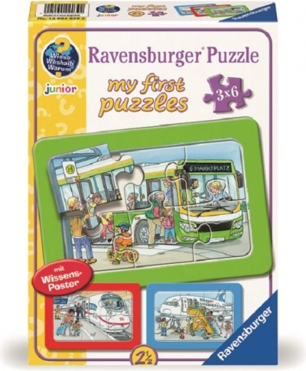 Mes premiers puzzles Moyens de transport 3x6 pièces