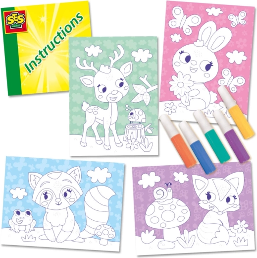 Motifs d’animaux de la forêt pour une création colorée