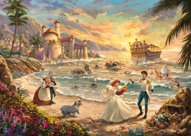 Puzzle Disney : La Petite Sirène - Célébration de l'amour 1000 pièces