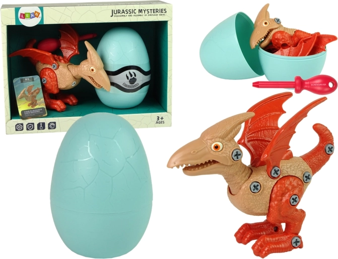 Dinosaure Ptérodactyle Set d’œufs DIY Tournevis Rouge