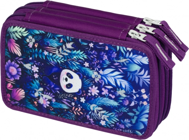 Trousse scolaire Jungle Panda trois niveaux