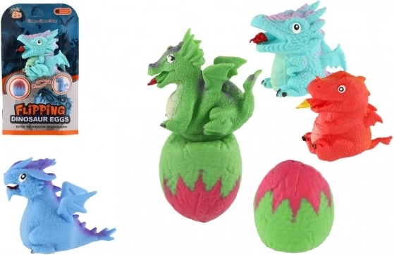 Dinosaure transformable avec œuf 15 cm