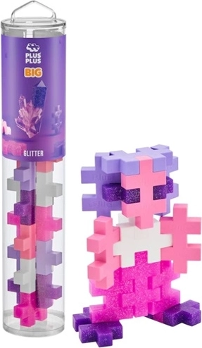 Plus-Plus Big tube pailletée de 15 pièces