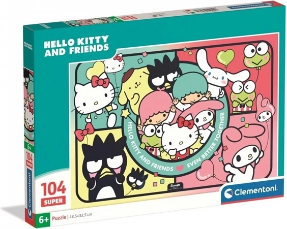 Puzzle Clementoni SuperColor Hello Kitty et ses amis – 104 pièces