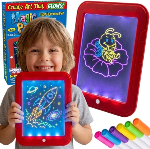 Tablette lumineuse de dessin WOOPIE avec couleurs néon