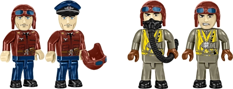 Figurines de pilotes pour les scènes et l’exposition