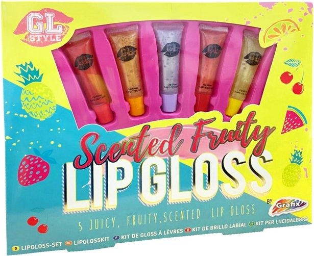Gloss à lèvres parfumés aux fruits GL Style – coffret