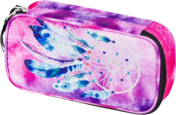 trousse scolaire étui avec motif attrape-rêves