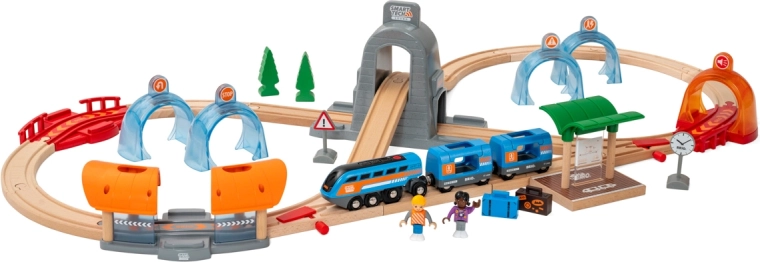 Circuit de train deluxe Brio Smart Tech Sound avec tunnels