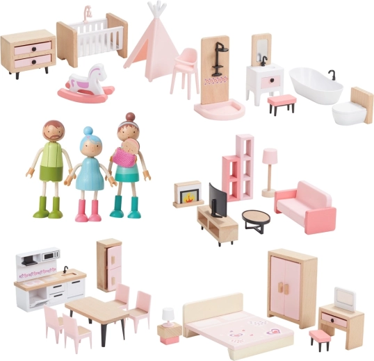 2Kids Toys ensemble de meubles avec famille 5 en 1