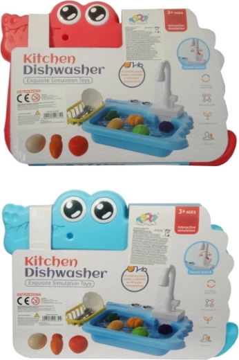 Évier de cuisine avec set de vaisselle pour enfants