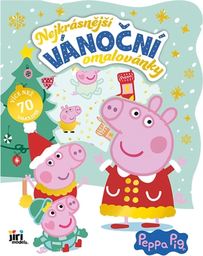 Les plus beaux coloriages de Noël avec autocollants Peppa Pig