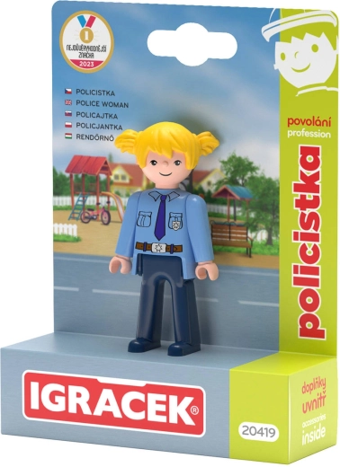 Efko Igráček policière – set métier figurine avec accessoires