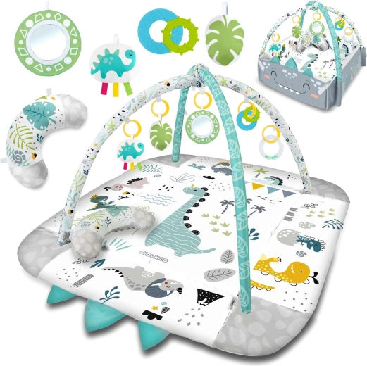 Tapis d’éveil interactif 3‑en‑1 Nessi RICOKIDS 110 × 100 cm