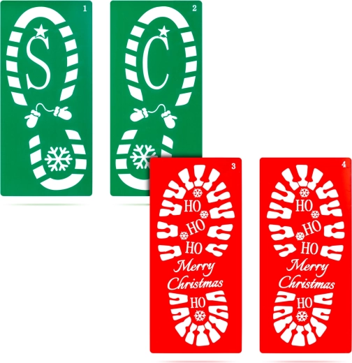 Quatre motifs de Noël amusants