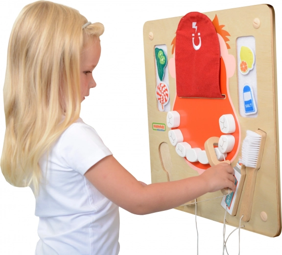 Masterkidz panneau mural sensorimoteur hygiène buccale Flex Montessori