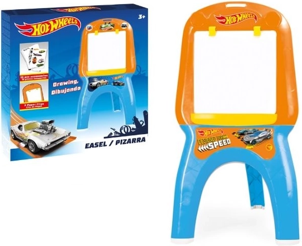 Tableau d’écriture et de dessin pour enfants Dolu Hot Wheels sur pied