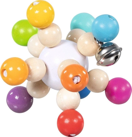 Anneau tactile avec balle arc-en-ciel élastique - 1 pièce