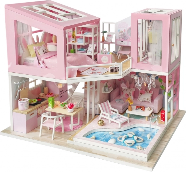 Villa moderne miniature très détaillée