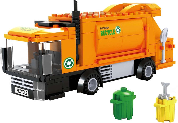 Jeu de construction compatible bloxo éboueurs 209 pcs