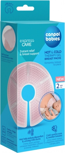 Compresse gel pour seins hot & cold 2 pcs canpol babies