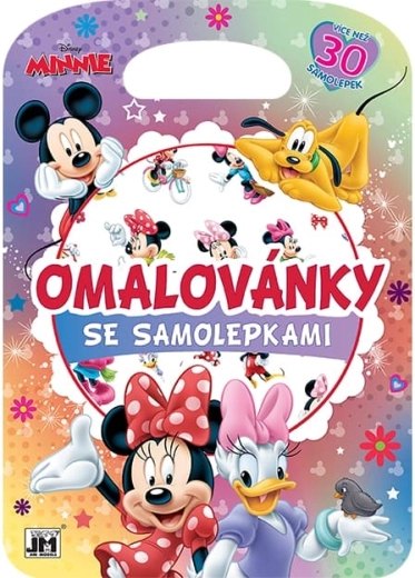 Coloriages avec autocollants Minnie