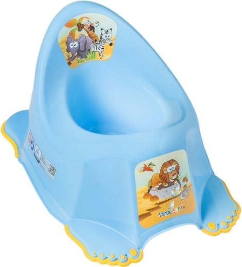 Pot de nuit enfant antidérapant Safari bleu
