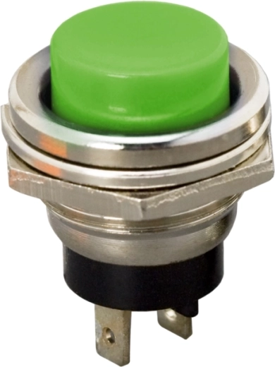 Bouton-poussoir encastrable vert