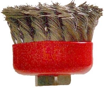 Brosse coupe torsadée M14, diamètre 65 mm, fil 0,3 mm