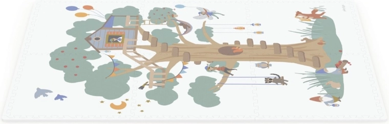 Grande surface avec motif Treehouse et entretien facile