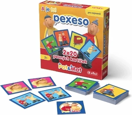 Efko pexeso bébé en boîte Pat et Mat – 20 paires