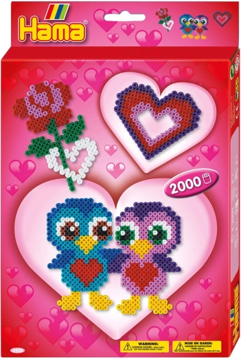 Hama petit coffret cadeau de perles à repasser Love - 1 pièce