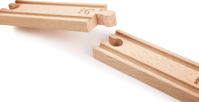 Rails droits courts en bois