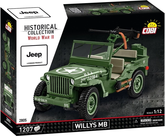 Cobi Jeep Willys MB 1:12 – kit de construction 1207 pièces