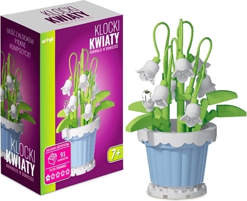 Kit de construction : muguet en pot (91 pièces)