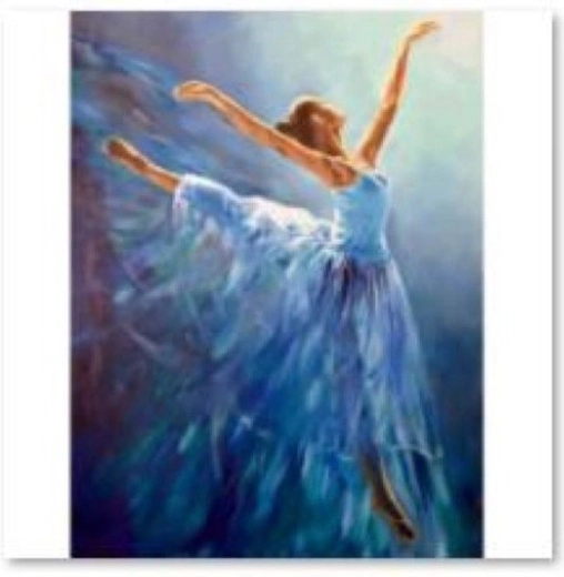Mosaïque diamant (diamond painting) ballerine 30 × 40 cm