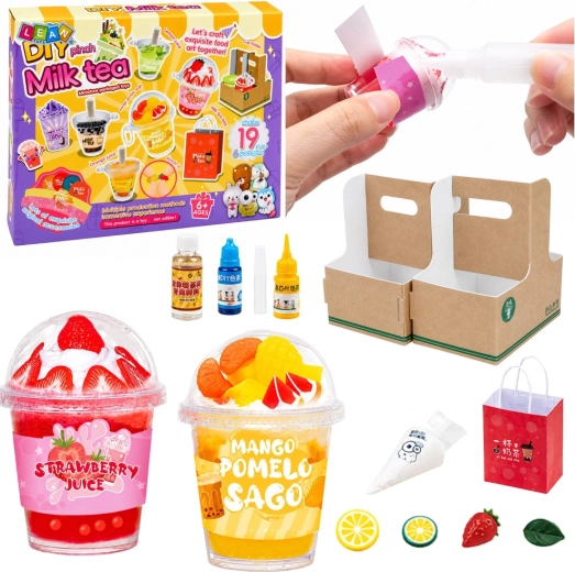 Kit créatif DIY de mini boissons : milk tea et bubble tea