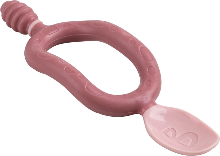 2-en-1 : anneau de dentition et cuillère en un