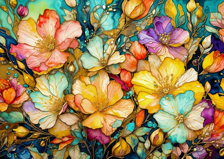 Puzzle Enjoy Jardin fleuri luxueux 1000 pièces