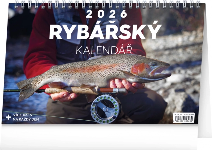 Calendrier de pêche de bureau 2026
