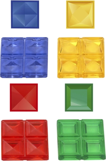 Des pièces colorées pour un jeu de stratégie