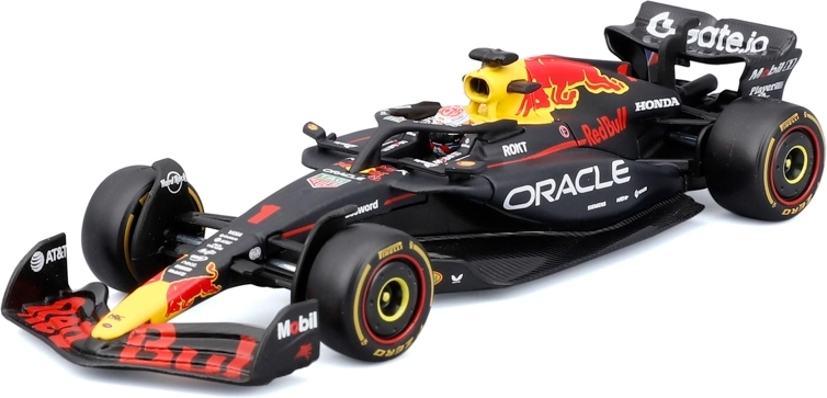 Modèle Bburago Formule 1 Oracle Red Bull Racing RB21 2025 Max Verstappen 1:43 dans un boîtier décoratif