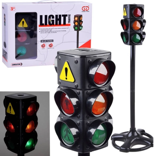 Jouet Feux De Circulation Pour Enfants - Kit De 3 Mini Feux Signalisation - Éducatif Et Interactif - Apprentissage Sécurité Routière - Modèle Réaliste