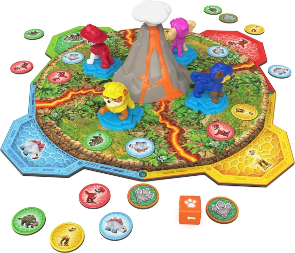 Le volcan rotatif change chaque partie