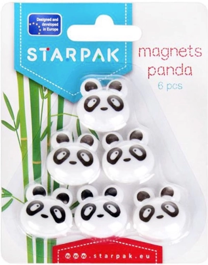 Aimants panda 6 pièces