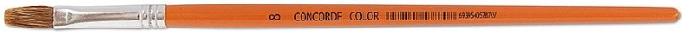 Pinceau scolaire plat en poils de mouton – taille 8