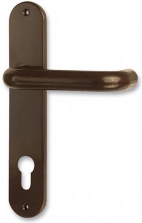 Poignée de porte Standard 72 mm marron en plastique