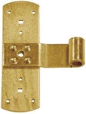 Paumelle croisée 165 × 110 × 3,0 mm, diamètre de pivot 13 mm, galvanisée