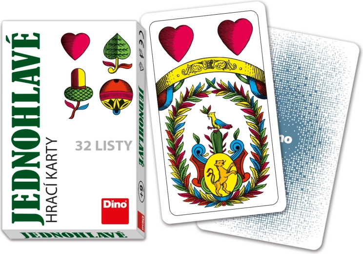 Cartes à jouer mariášovés à une seule tête