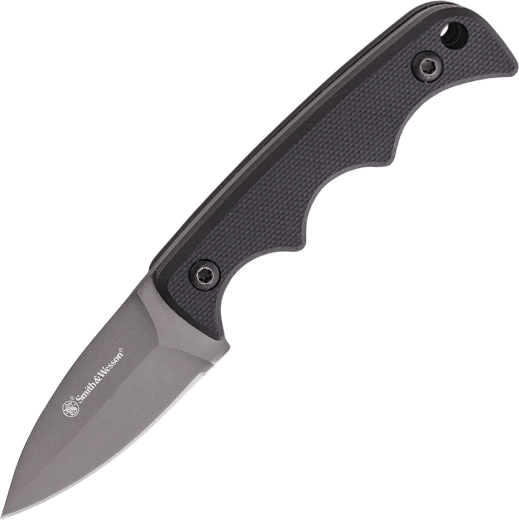 Smith & Wesson H.R.T. couteau de cou à lame Spear Point 5 cm avec finition nitrure de titane